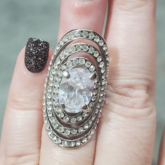 Jeweled statement ring‎ size 5 - Picture 6 of 6